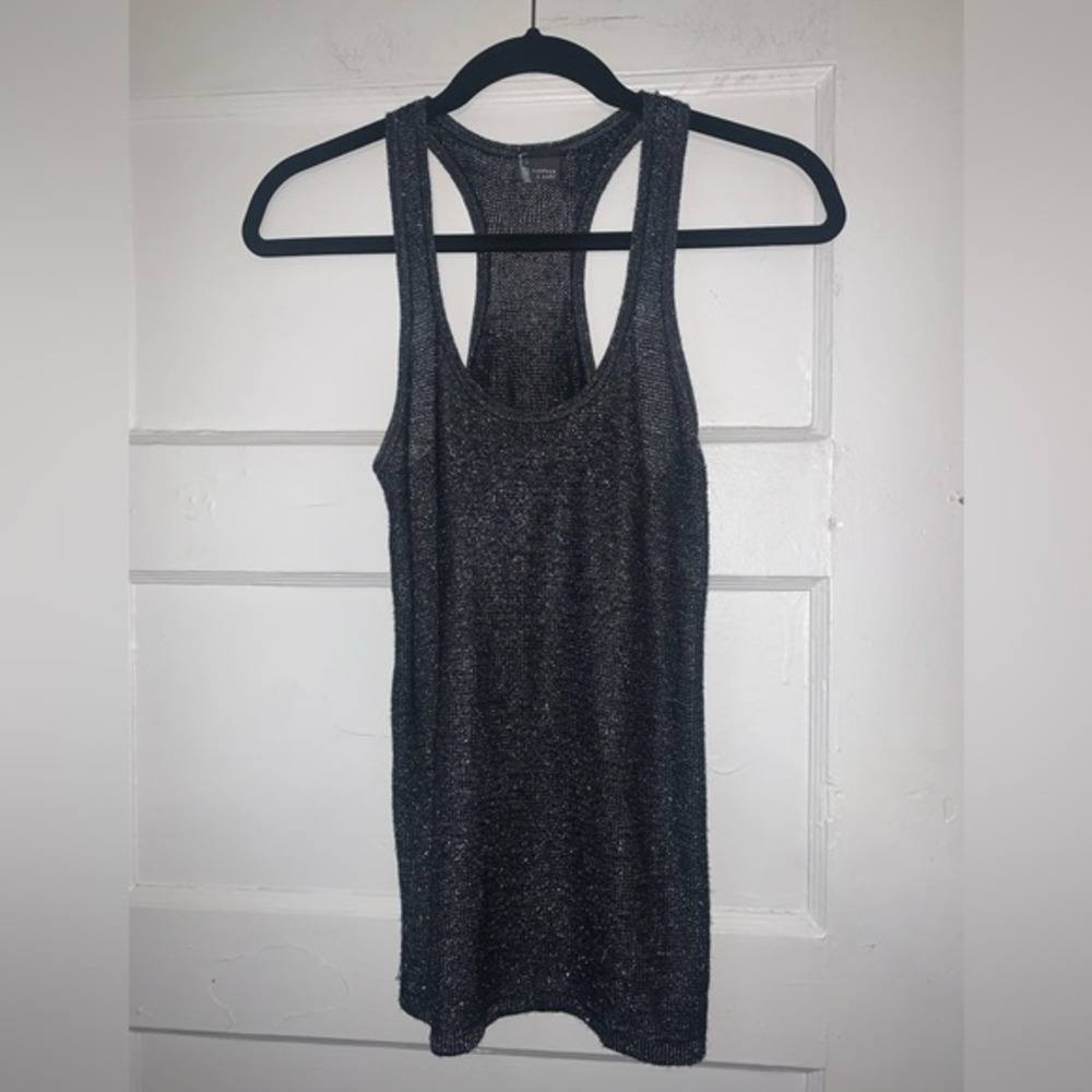 Urban outfitters sparkle & fade black‎ shimmery tank size small